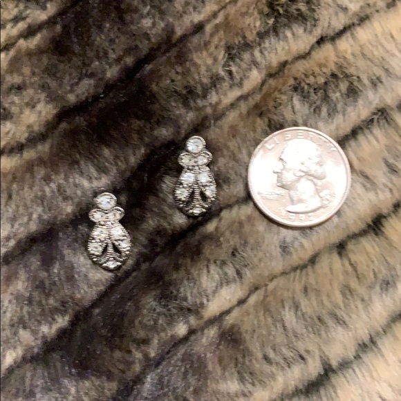 Marcasite Earrings- STUNNING accompaniment! #A338 - Picture 5 of 6